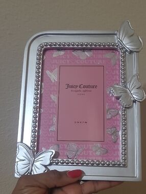Juicy Couture Gold Tone Butterfly Photo Frame - 5x7